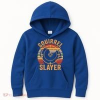 Squirrel Slayer Squirrel Hunting Gift Kids Hoodie thumb 0