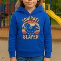 Squirrel Slayer Squirrel Hunting Gift Kids Hoodie thumb 3