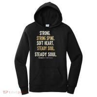Strong Spine Soft Heart Steady Soul Bible Verse Women's Hoodie thumb 0
