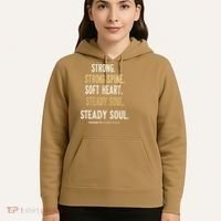 Strong Spine Soft Heart Steady Soul Bible Verse Hoodie thumb 5