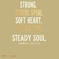 Strong Spine Soft Heart Steady Soul Bible Verse Sweatshirt thumb 2