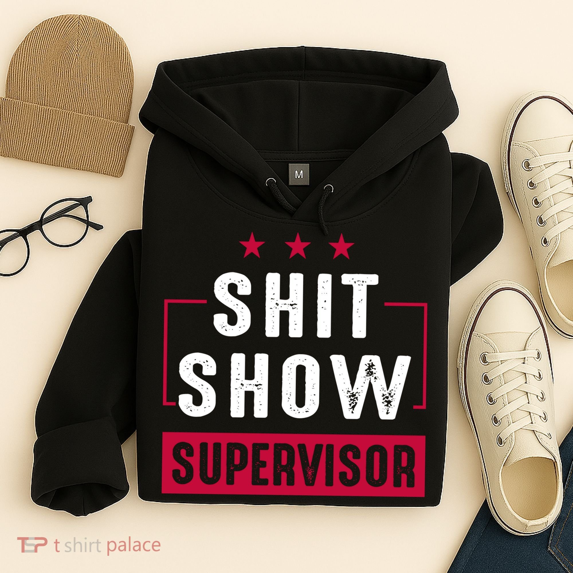 Shit Show Supervisor Funny Mom Boss Manager Teacher Gift Hoodie