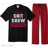 Shit Show Supervisor Funny Mom Boss Manager Teacher Gift Pajama Set thumb 0