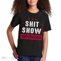 Shit Show Supervisor Funny Mom Boss Manager Teacher Gift Kids T-Shirt thumb 2