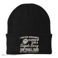 Super Sexy Softball Dad Funny Beanie thumb 0