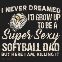 Super Sexy Softball Dad Funny Beanie thumb 2