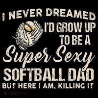 Super Sexy Softball Dad Funny Visor thumb 3