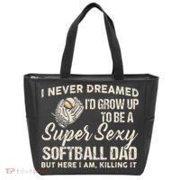 Super Sexy Softball Dad Funny Tote Bag thumb 0