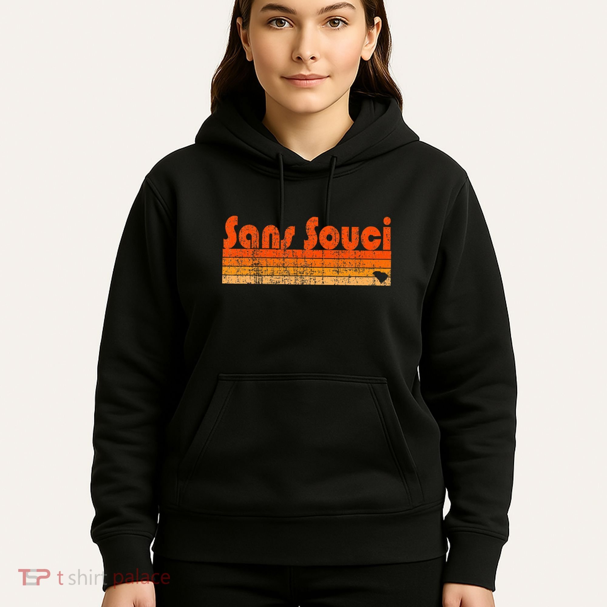 Sans Souci Sc Retro 80s Style Hoodie