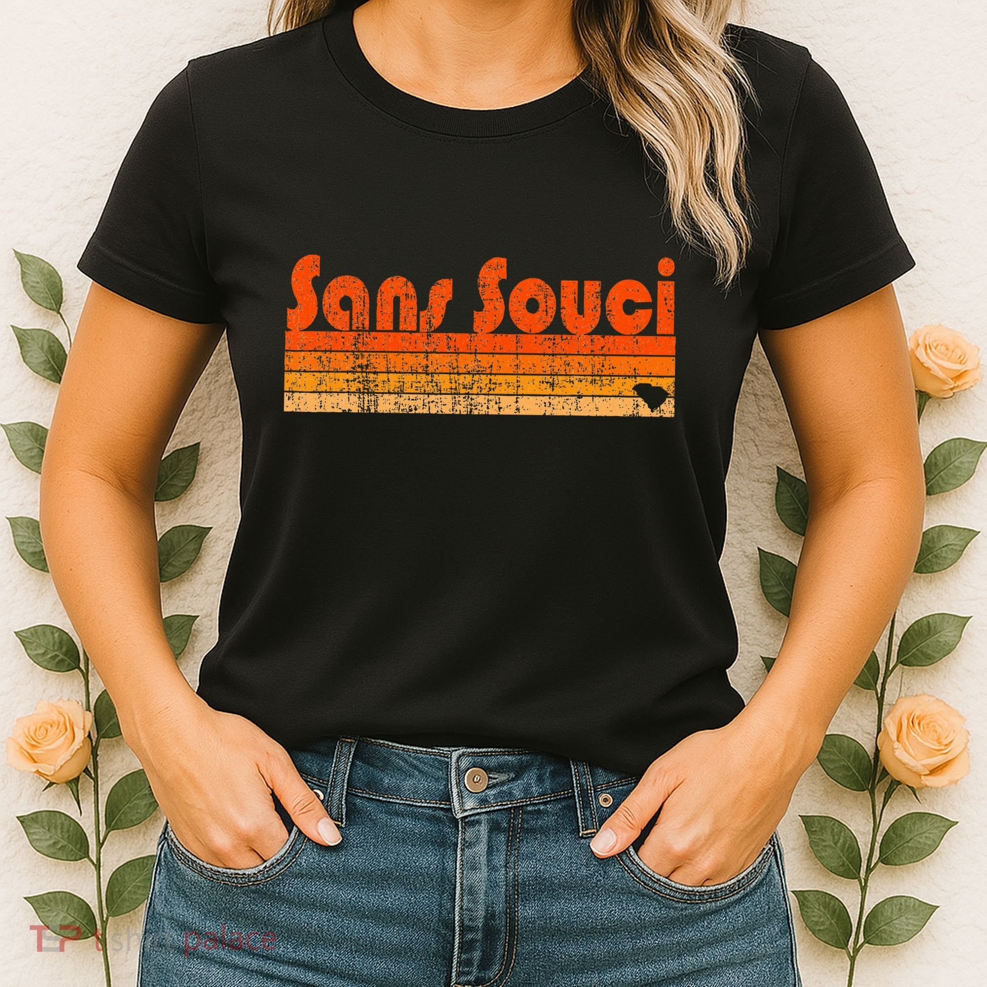 Sans Souci Sc Retro 80s Style Women's T-Shirt