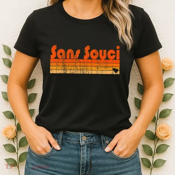 Sans Souci Sc Retro 80s Style Women's T-Shirt