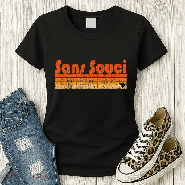 Sans Souci Sc Retro 80s Style Women's T-Shirt