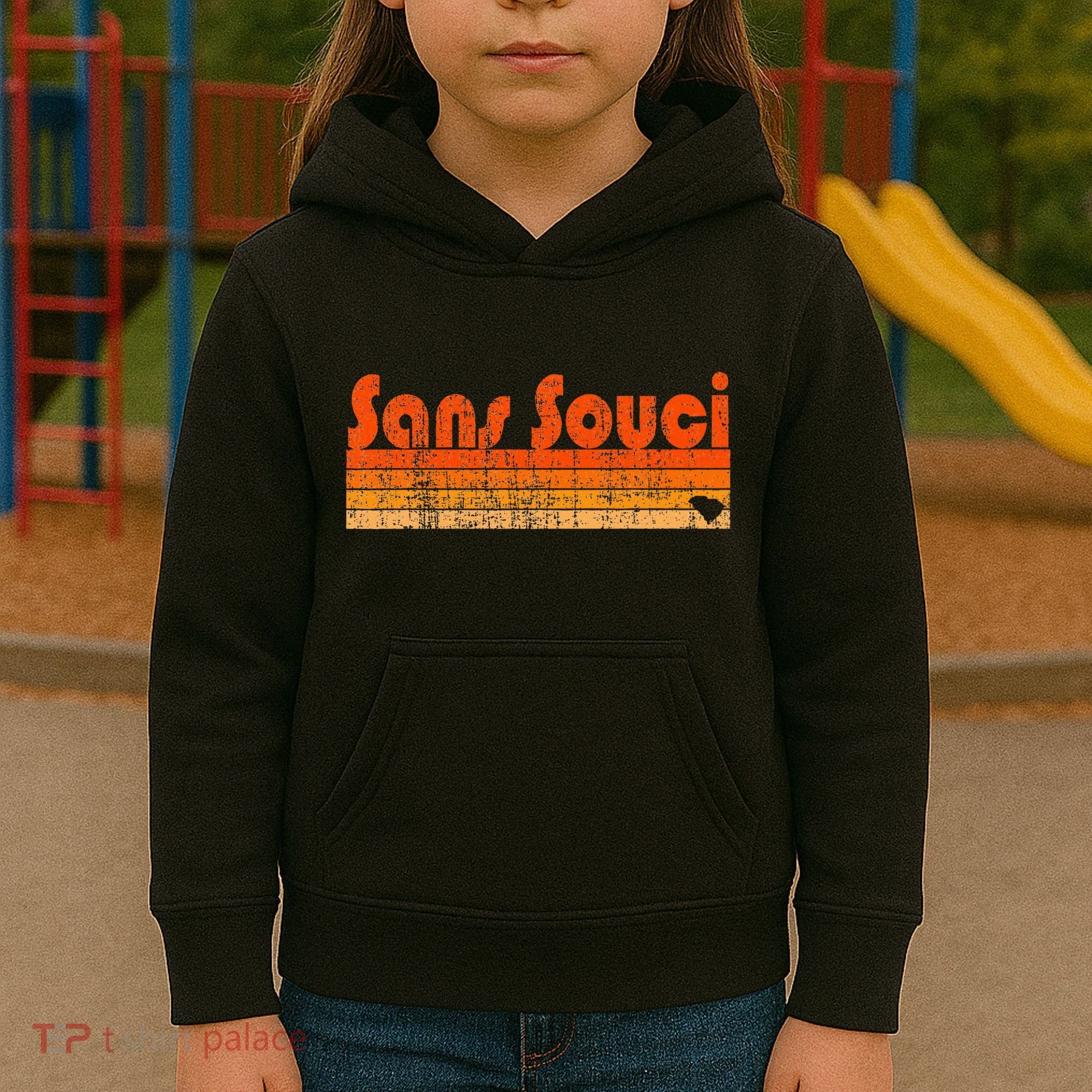 Sans Souci Sc Retro 80s Style Kids Hoodie