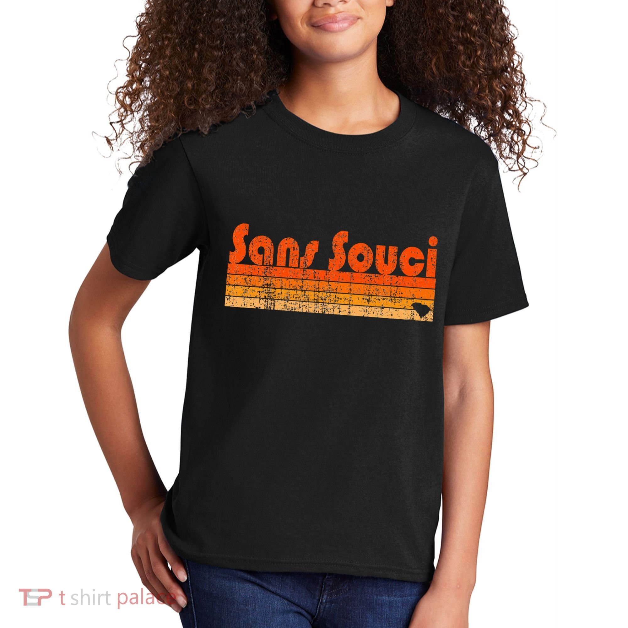 Sans Souci Sc Retro 80s Style Kids T-Shirt