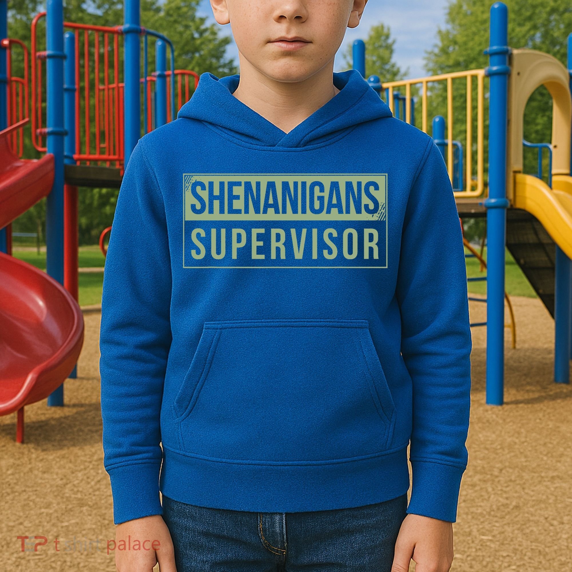 Shenanigans Supervisor Kids Hoodie