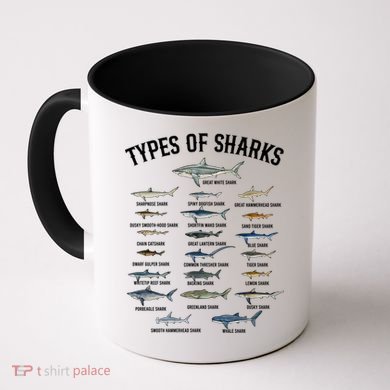 Shark Species Shark Faces Ocean Animal Lovers Cute Gift Coffee Mug