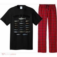 Shark Species Shark Faces Ocean Animal Lovers Cute Gift Pajama Set thumb 0