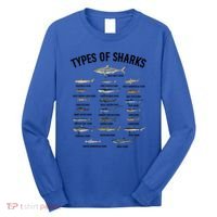 Shark Species Shark Faces Ocean Animal Lovers Cute Gift Long Sleeve Shirt thumb 0