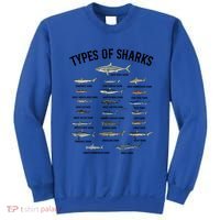 Shark Species Shark Faces Ocean Animal Lovers Cute Gift Sweatshirt thumb 0