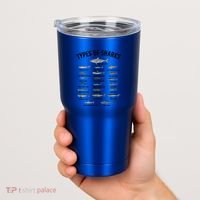 Shark Species Shark Faces Ocean Animal Lovers Cute Gift Tumbler thumb 2