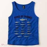 Shark Species Shark Faces Ocean Animal Lovers Cute Gift Tank Top thumb 2