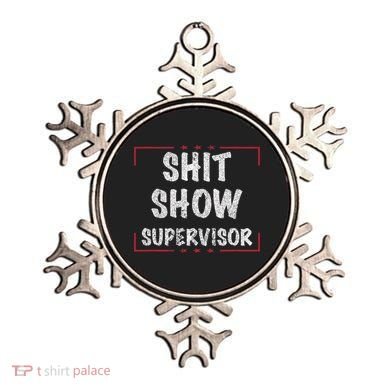 Shit Show Supervisor, Funny Dad Mom Boss Teacher Present Ornament