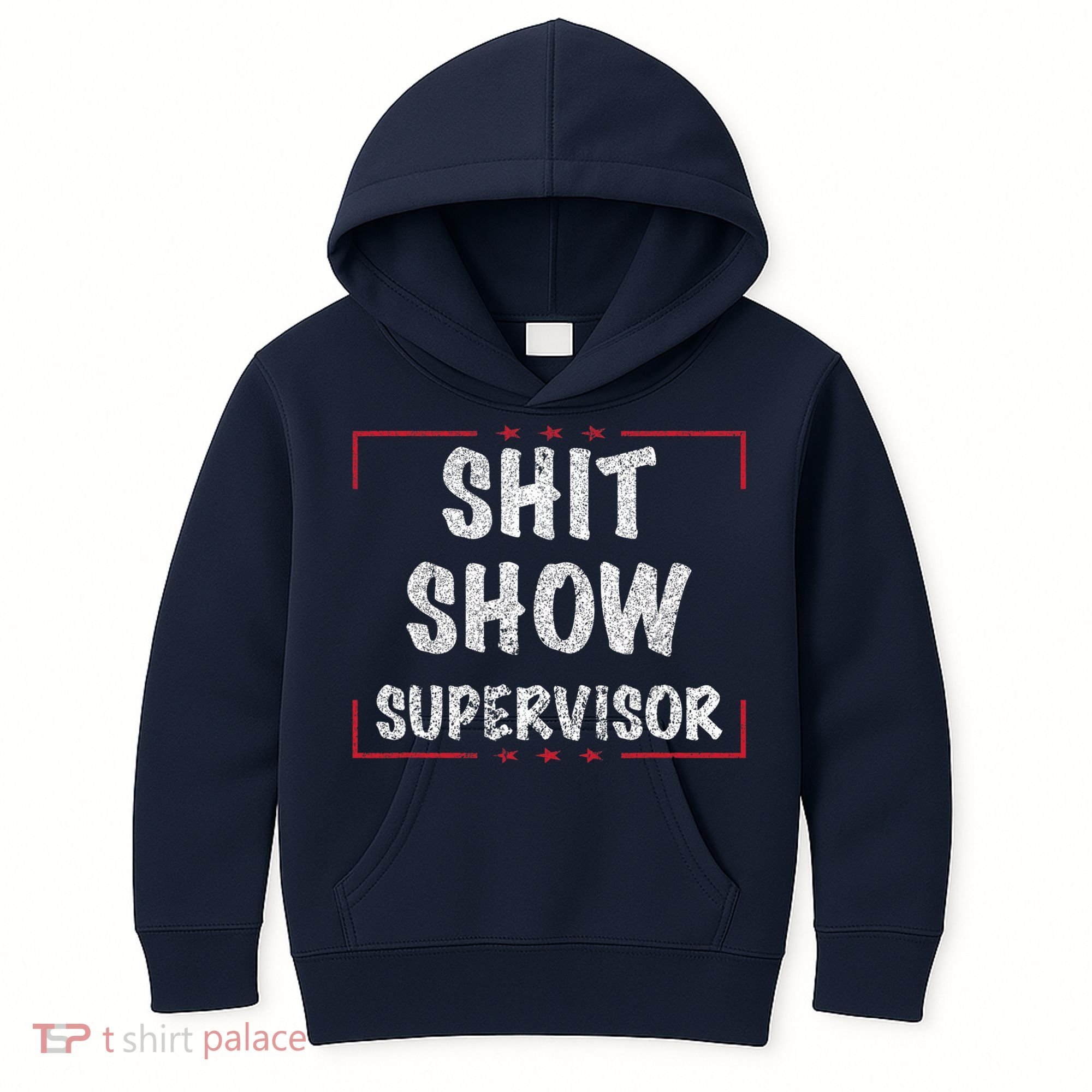 Shit Show Supervisor, Funny Dad Mom Boss Teacher Present Kids Hoodie