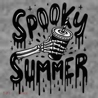 Summerween Spooky Summer Skeleton With Iced Coffee Toddler Hoodie thumb 2