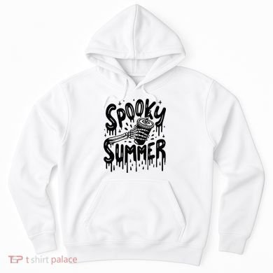 Summerween Spooky Summer Skeleton With Iced Coffee Hoodie