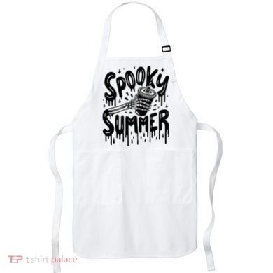 Summerween Spooky Summer Skeleton With Iced Coffee Apron
