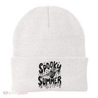 Summerween Spooky Summer Skeleton With Iced Coffee Beanie thumb 0