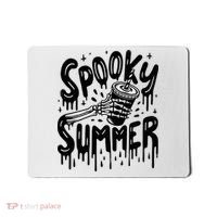Summerween Spooky Summer Skeleton With Iced Coffee Mousepad thumb 0