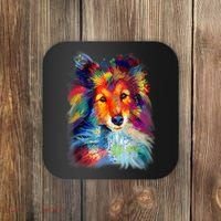 Sheltie Shetland Sheepdog For A Sheltie Mom Coaster thumb 0