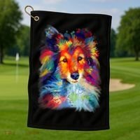 Sheltie Shetland Sheepdog For A Sheltie Mom Golf Towel thumb 1