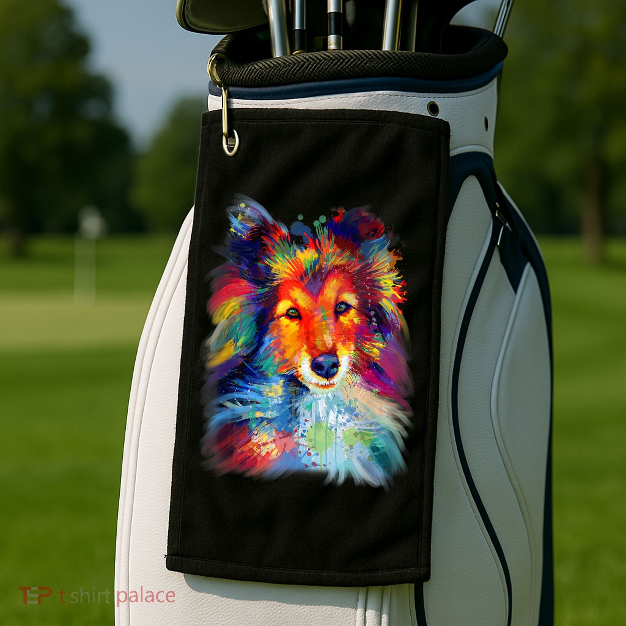 Sheltie Shetland Sheepdog For A Sheltie Mom Golf Towel