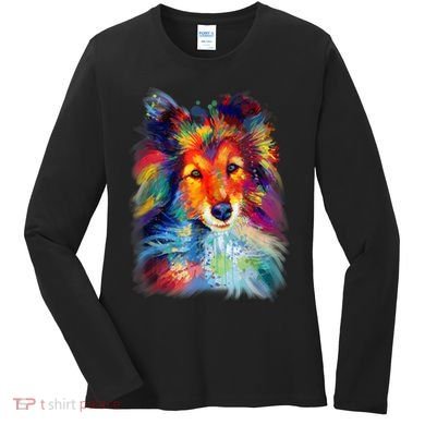Sheltie Shetland Sheepdog For A Sheltie Mom Women's Long Sleeve Shirt