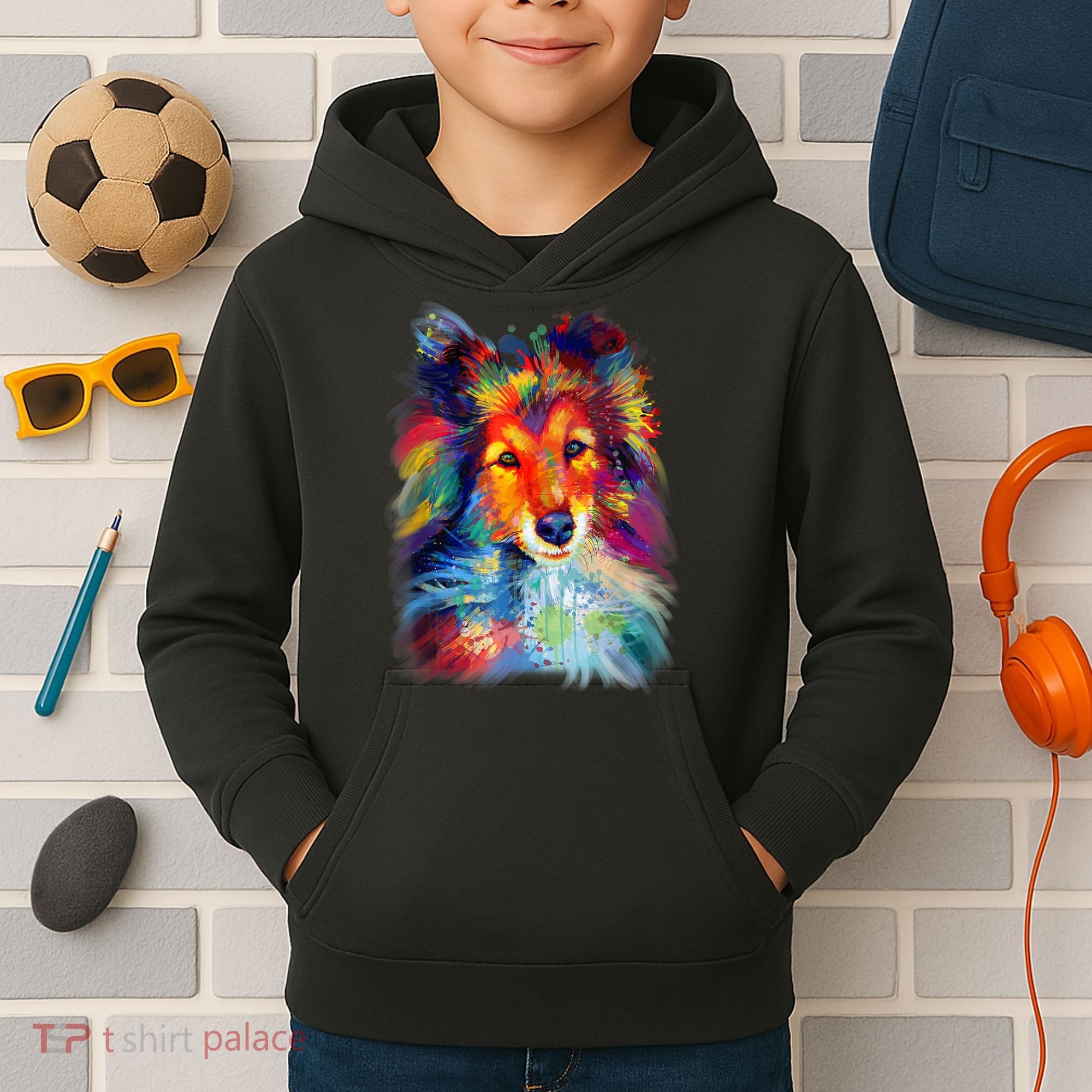 Sheltie Shetland Sheepdog For A Sheltie Mom Kids Hoodie
