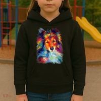 Sheltie Shetland Sheepdog For A Sheltie Mom Kids Hoodie thumb 3