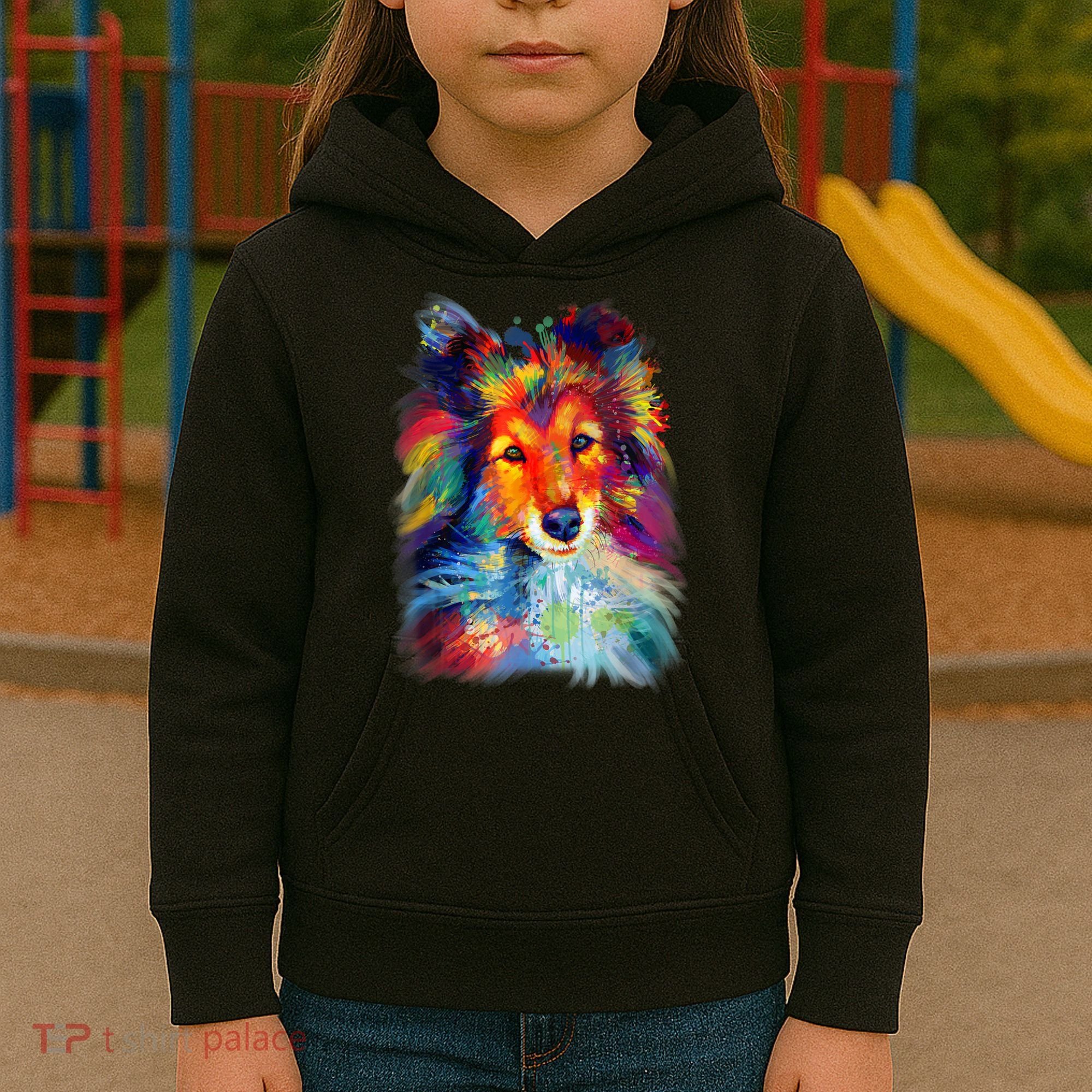 Sheltie Shetland Sheepdog For A Sheltie Mom Kids Hoodie