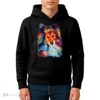 Sheltie Shetland Sheepdog For A Sheltie Mom Kids Hoodie thumb 4