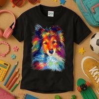 Sheltie Shetland Sheepdog For A Sheltie Mom Kids T-Shirt thumb 3