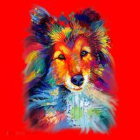 Sheltie Shetland Sheepdog For A Sheltie Mom Santa Hat thumb 1