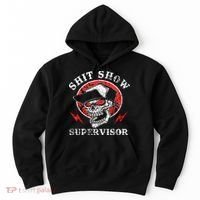 Shit Show Supervisor Skull Hoodie thumb 0