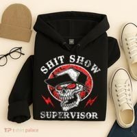 Shit Show Supervisor Skull Hoodie thumb 4