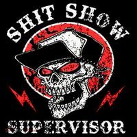 Shit Show Supervisor Skull Sweatshirt thumb 3