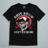Shit Show Supervisor Skull T-Shirt thumb 5