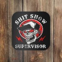 Shit Show Supervisor Skull Coaster thumb 0