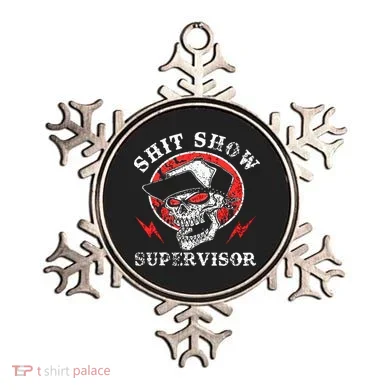 Shit Show Supervisor Skull Ornament