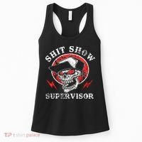 Shit Show Supervisor Skull Women's Tank Top thumb 0