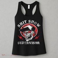 Shit Show Supervisor Skull Women's Tank Top thumb 3